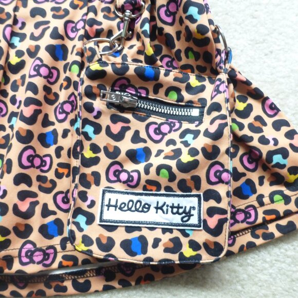 HELLO KITTY x SHEIN leopard print mini skirt with removable pouch - Picture 4 of 9